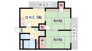 西明石駅 徒歩7分 2階の物件間取画像